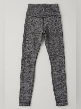 lululemon athletica Marled Black & Gray High-Rise Leggings